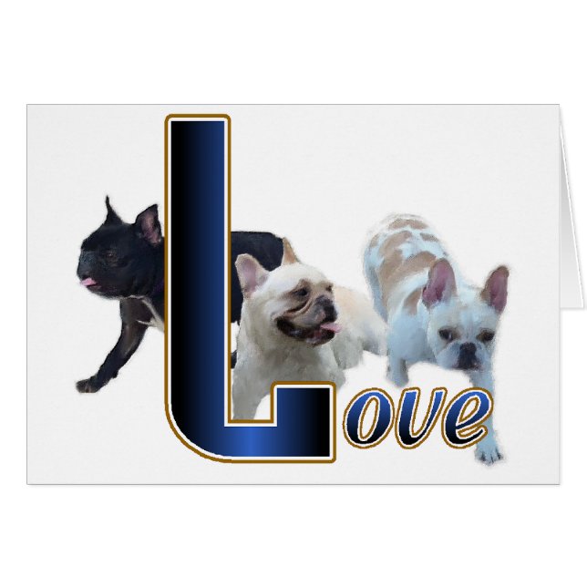 Französisches Bulldog-Geschenk (Vorderseite (Horizontal))