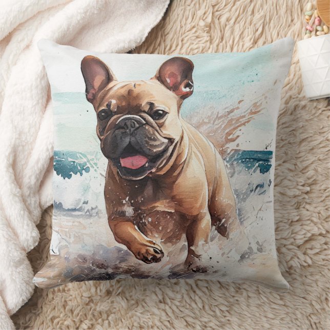 Französisches Bulldog-Geschenk Kissen (Decke)