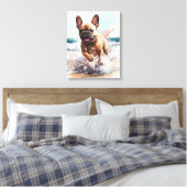 Französisches Bulldog-Geschenk Leinwanddruck (Insitu (Schlafzimmer))