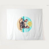 Französisches Bulldog-Geschenk Wandteppich (Vorderseite (Horizontal))