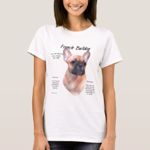 Französisches Bulldog-Geschichtsdesign T-Shirt