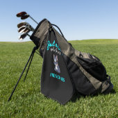 Französisches Bulldog Girls Kinder Französisches B Golfhandtuch (Gras)