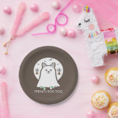 Französisches Bulldog Halloween-Boo-Hundegeschenk Pappteller (Party)