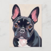 Französisches Bulldog-Hundbild Postkarte (Vorderseite)