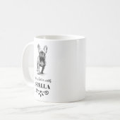 Französisches Bulldog-Leben ist besser mit dem ben Kaffeetasse (Vorderseite Links)