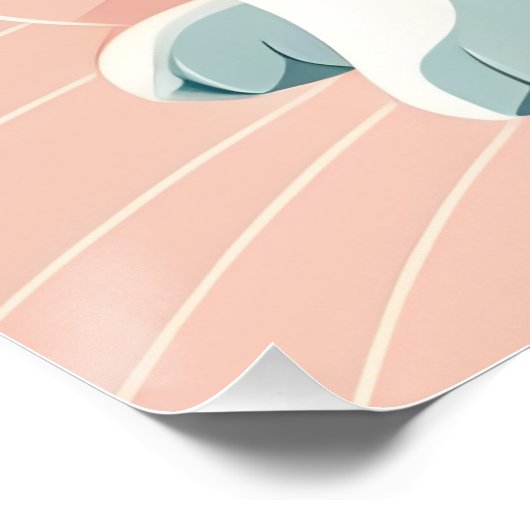 Französisches Bulldog-Niedliches Poster (Ecke)