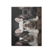 Französisches Bulldog-Tier-Portrait Natur Schönhei Notizblock (Rotiert)