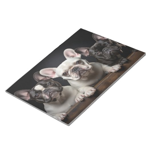 Französisches Bulldog-Tier-Portrait Natur Schönhei Notizblock (angewinkelt)