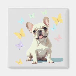 Französisches Bulldog-Vector-Malerei Adorable Fun Magnet