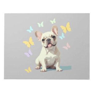 Französisches Bulldog-Vector-Malerei Adorable Fun Notizblock