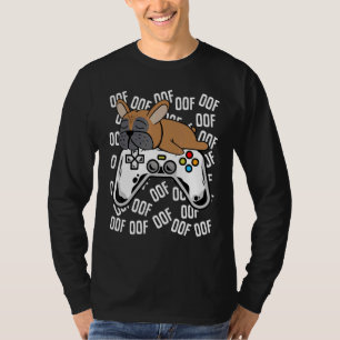 Französisches Bulldog Video Game Noob Oof Kids Boy T-Shirt