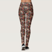 Französisches Bulldog-Weihnachtsfest Leggings (Rückseite)