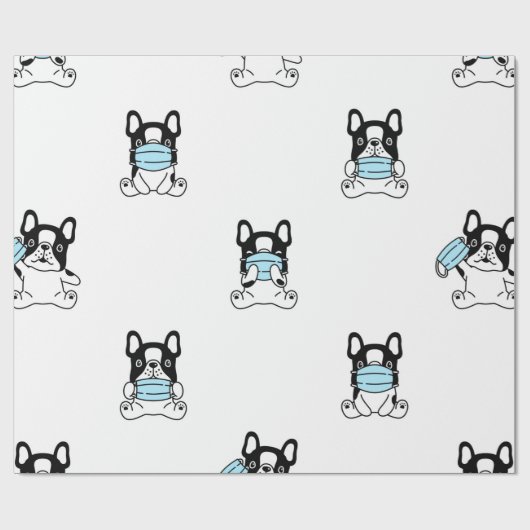 FRANZÖSISCHES BULLDOG-WETTBEWERTpapier Geschenkpapier (Flach)