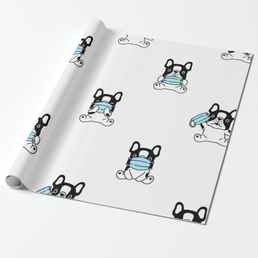 FRANZÖSISCHES BULLDOG-WETTBEWERTpapier Geschenkpapier (Ungerollt)