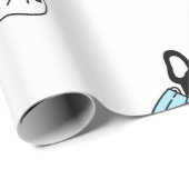 FRANZÖSISCHES BULLDOG-WETTBEWERTpapier Geschenkpapier (Rolleneckpunkt)