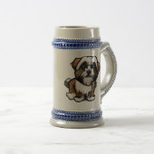 Französisches Bulldogge-Design auf 22 oz Tasse (VorderseiteRechts)