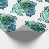 Französisches Bulldogge-Wrapping-Papier Geschenkpapier (Ecke)