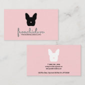 Französisches Bulldoglogos, einfaches Haustiersitt Visitenkarte (Vorne/Hinten)