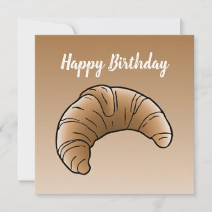 Französisches Buttercroissant Karte
