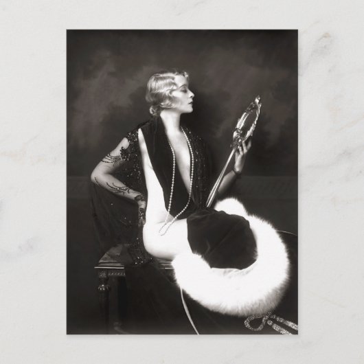 Französisches Button Anfang der 1900er Jahre auf Postkarte (Vorderseite)