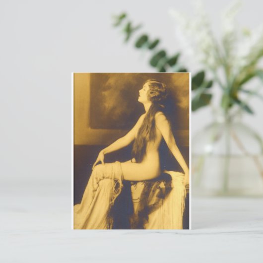 Französisches Button Anfang der 1900er Jahre auf Postkarte (Stehend Vorderseite)