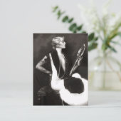 Französisches Button Anfang der 1900er Jahre auf Postkarte (Stehend Vorderseite)