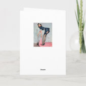 Französisches Button von Maid Karte (Rückseite)