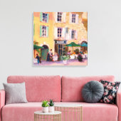 Französisches Café Leinwanddruck (Insitu (Wohnzimmer))