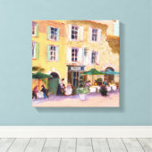 Französisches Café Leinwanddruck (Insitu (Holzboden))