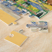 Französisches Café-Puzzlespiel Puzzle (Seite)