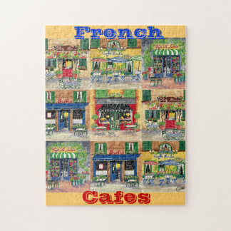 Französisches Café-Puzzlespiel Puzzle