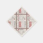 Französisches Café Serviette (Ecke)