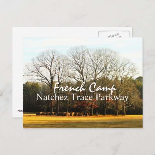 Französisches Camp - Natchez Trace Postkarte (Vorne/Hinten)
