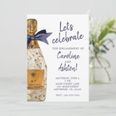 Französisches Champagner-Party Einladung (Stehend Vorderseite)