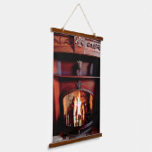 Französisches Chateaux Small Hearth Wall Band Wandteppich Mit Holzrahmen (Gewinkelt)