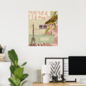 Französisches Collage Poster (Heimbüro)