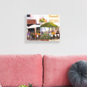 Französisches Country Café Leinwanddruck (Insitu (Wohnzimmer))