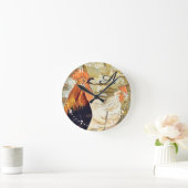 Französisches Country-Farbroster Runde Wanduhr (Zuhause)