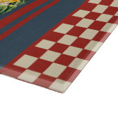 Französisches Country-Rooster-Le Poulet Schneidebrett (Ecke)