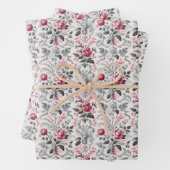 Französisches Country Toile Fleurie Rose Design Geschenkpapier Set (Beispiel)