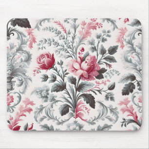 Französisches Country Toile Fleurie Rose Design Mousepad