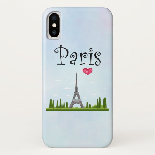Französisches Design - Eiffelturm in Paris Case-Mate iPhone Hülle (Rückseite)
