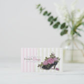 Französisches Design-Visitenkarten Visitenkarte (Stehend Vorderseite)