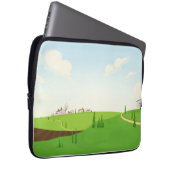 französisches Dorf Laptopschutzhülle (Vorne Rechts)