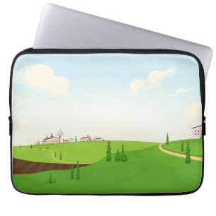 französisches Dorf Laptopschutzhülle