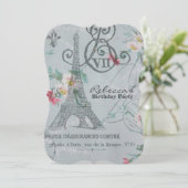 französisches einladung (Stehend Vorderseite)