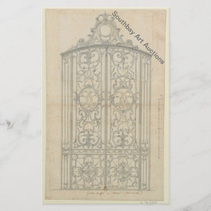 Französisches Eisernes Chorgitter Flyer