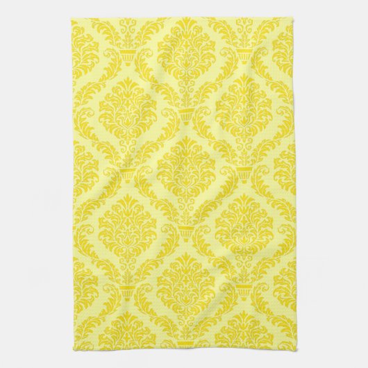 Französisches Empire Damask Muster #11 Geschirrtuch (Vertikal)