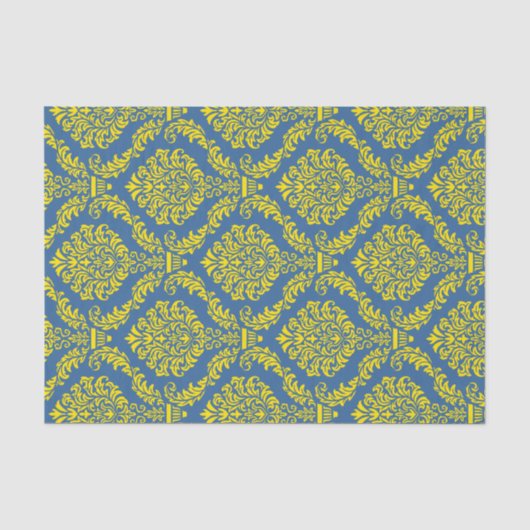 Französisches Empire Damask Muster #12 Seidenpapier (Vorderseite)