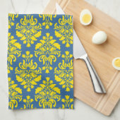 Französisches Empire Damask Muster #1 Geschirrtuch (Viertel Falte)